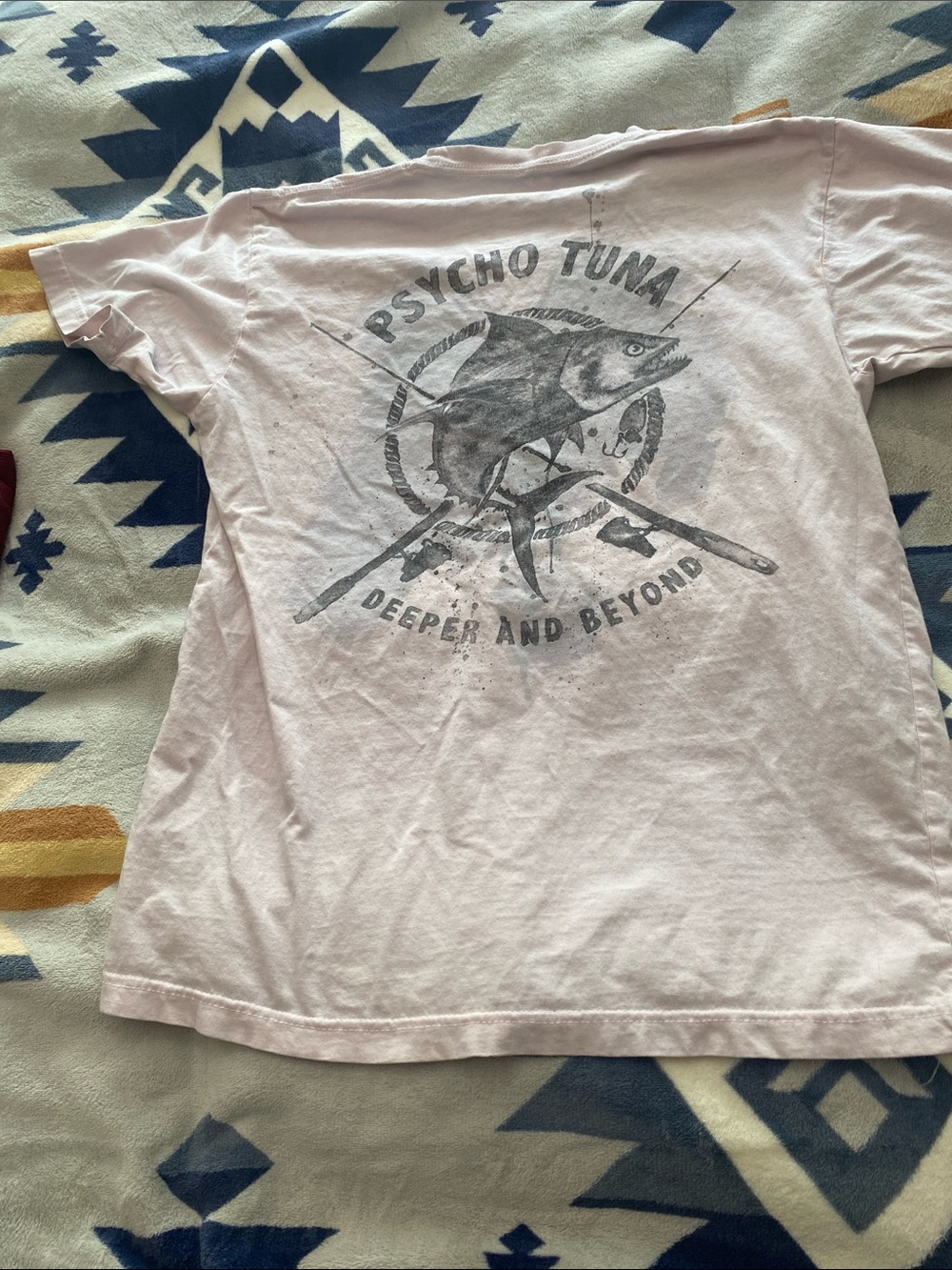 Psycho Tuna Short-Sleeve Graphic Tee in Light Pink